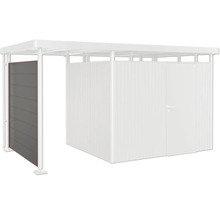 Metalen carport met zijwand en opbergruimte