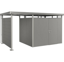 Grijze gereedschapskist met schuifdeur en deur