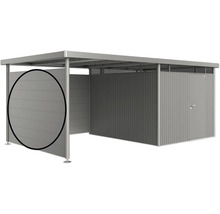 Metalen opbergruimte met deur