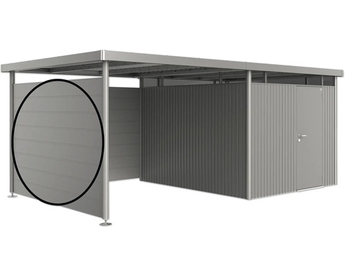 Metalen opbergruimte met deur