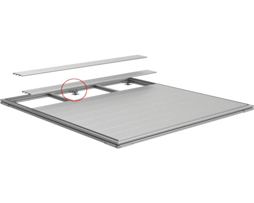 Aluminium terrasconstructie met verstelbare poten