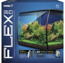 Fluval Flex 2.0 zoetwateraquarium met geïntegreerde filtering en ledverlichting