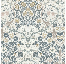 Behang met bloemmotief in verschillende kleuren