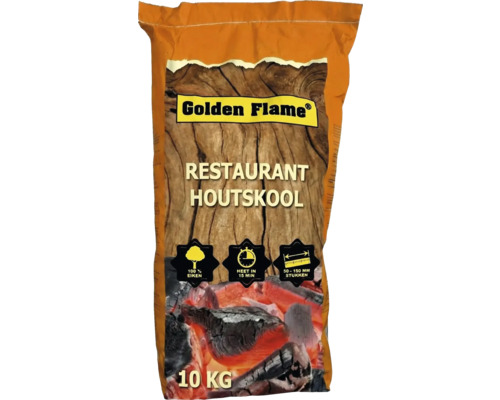 Zak restaurant houtskool van Golden Flame met 10 kilogram inhoud