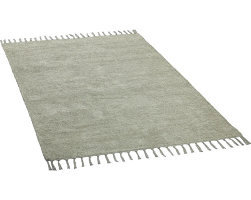 Rechthoekig vloerkleed met franjes