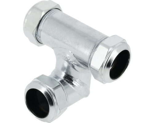 Metalen T-stuk voor sanitaire toepassingen