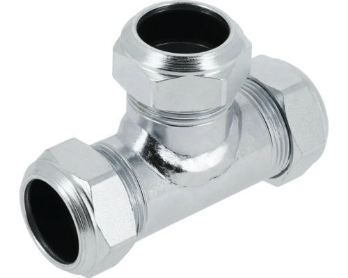 Metalen T-stuk voor sanitairinstallaties