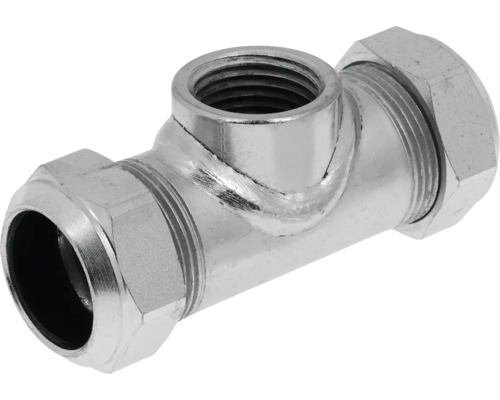 T-stuk van metaal voor buisverbindingen