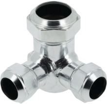 Metalen T-stuk voor sanitaire installaties