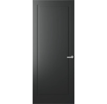 Grijze binnendeur met deurbeslag