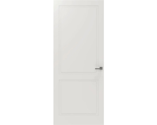 PERTURA Binnendeur 5005 stomp links wit afgelakt 231,5x68 cm Witte binnendeur met rechthoekige vlakken en deurklink