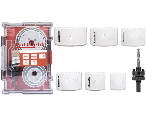 Pattfield gatenzaag set met bimetalen gatenzagen en centreerboor