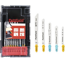 Pattfield decoupeerzaagbladen set voor hout, roestvrij staal en metaal in opbergkoffer