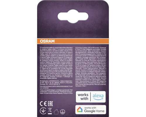 Osram verpakking met informatie over functies en compatibiliteit