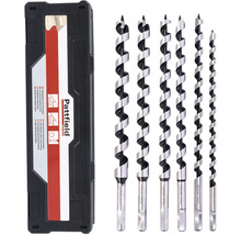 Pattfield slangenboor set met zes delen en zeskantopname in een opbergbox