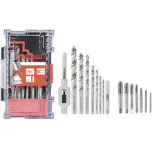 Pattfield draadsnijder- en snijplattenset met HSS-boren in koffer