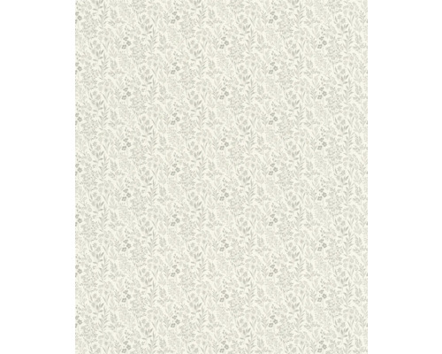 Behang met fijn bloemmotief