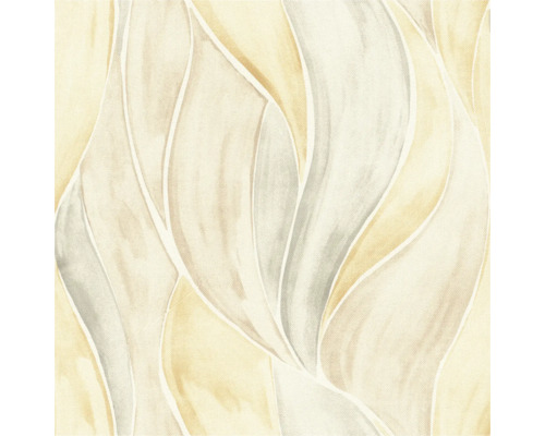 Behang met abstract bladmotief