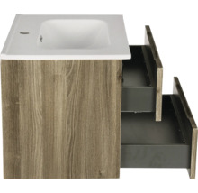 Wastafelonderkast met twee laden en wastafel