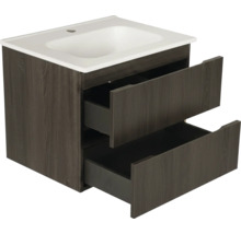 Wastafelonderkast met twee laden en wastafel