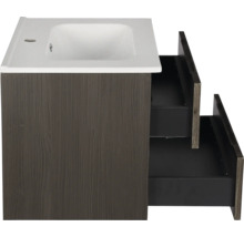 Wastafelonderkast met twee open laden