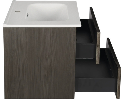 Wastafelonderkast met twee open laden