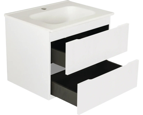 Wastafelonderkast met twee laden