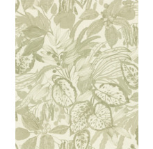 Behang met botanisch patroon van bladeren