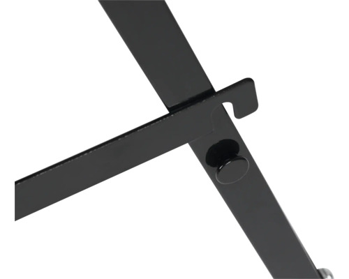 Detailopname van een zwarte tafel