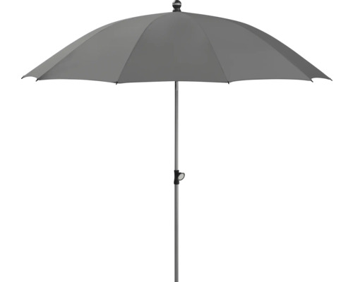 Grijze parasol met middenstandaard