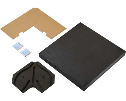 Hoekplank met montagemateriaal