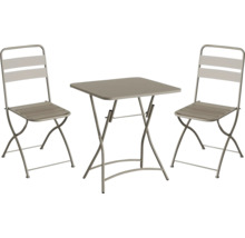Tuinset met twee stoelen en een vierkante klaptafel