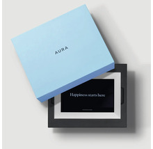 Aura digitale fotolijst met verpakking