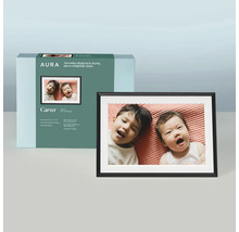 Aura Carver digitale fotolijst met zwarte lijst en verpakking