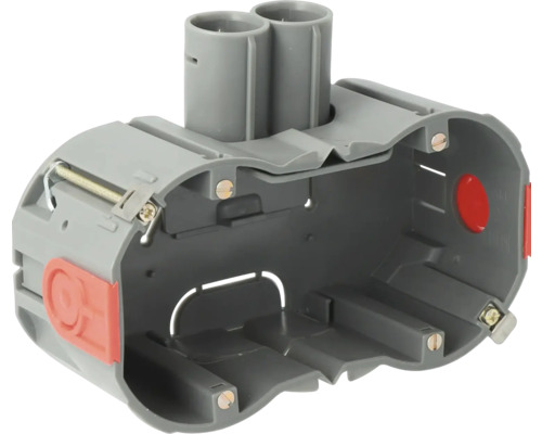 Elektrische inbouwdoos met twee invoeringen