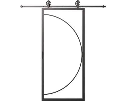 Schuifdeur met cirkelvormig design voor binnenshuis