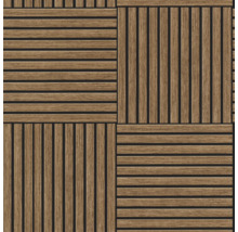 Vierkant patroon van houten panelen voor wand en vloer