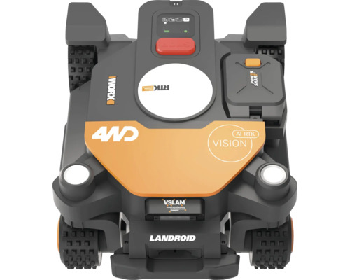Worx Landroid robotmaaier met vierwielaandrijving en Vision technologie