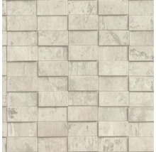 Behang met steeneffect en 3D-effect