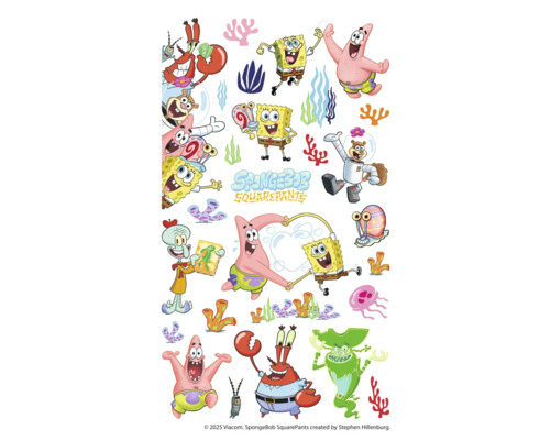 Spongebob Squarepants karakters en onderwaterwereld illustratie