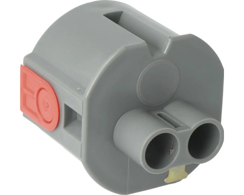 Grijs tweepolig verbindingsstuk