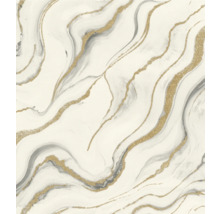 Behang met marmer- en glittereffect