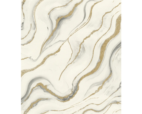 Behang met marmer- en glittereffect