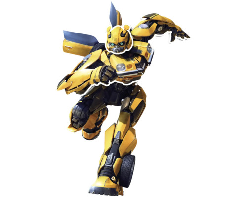 Geel transformator personage