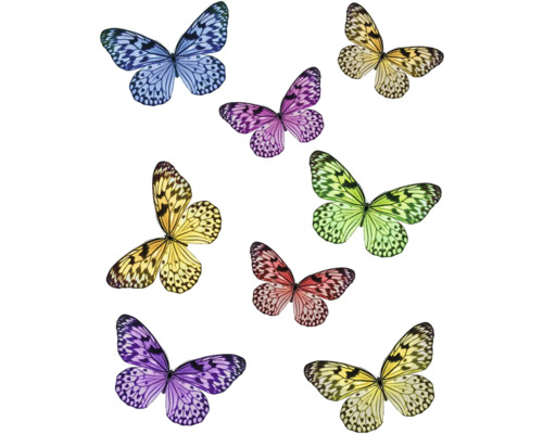 Illustratie van verschillende kleurrijke vlinders