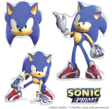Sonic Prime sticker set met drie motieven