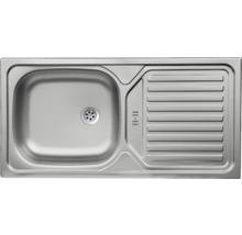 Spoelbak van roestvrij staal met afdruiprek