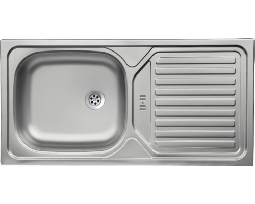 Roestvrijstalen spoelbak met afdruiprek