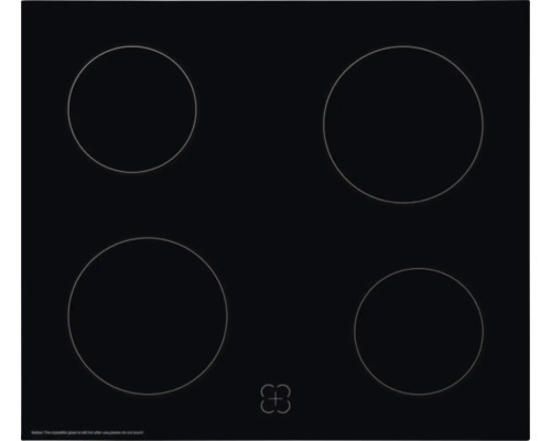 Keramische kookplaat met vier kookzones