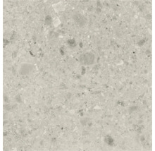 Close-up van een vloertegel met terrazzo-look